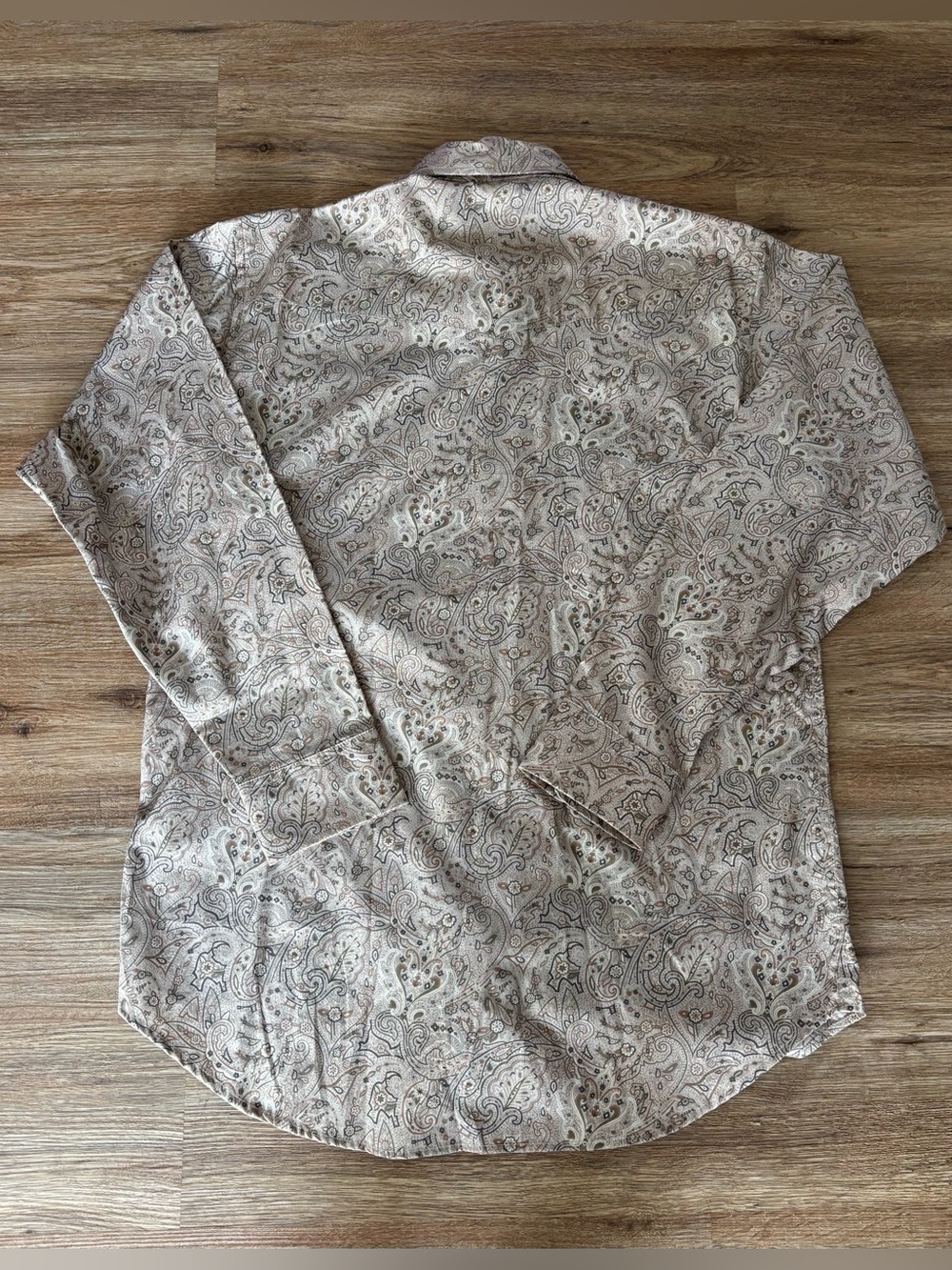 NWOT men’s Western yoked paisley  long sleeve shirt 16.5. Lightweight. See info - Picture 5 of 11